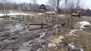 Забивные сваи под дом