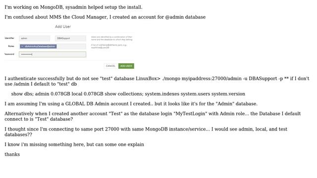 How do I create a global MongoDB Admin account to see all Dbs? (2 Solutions!!) смотреть онлайн