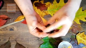 Как сделать розы из кленовых и других листьев своими руками МАСТЕР КЛАСС Осенняя Поделка из Листьев