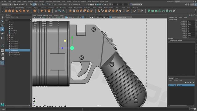 5. Modeling & High Poly (Screws)