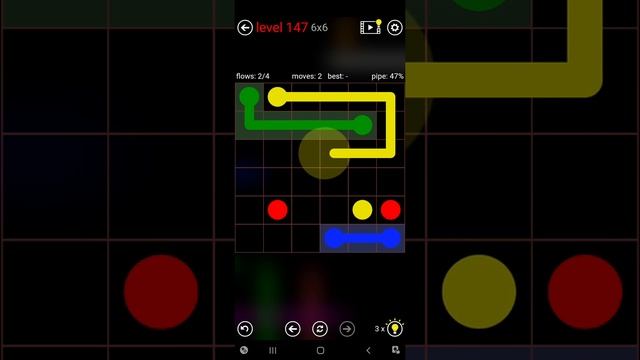 flow free level 147 | games | android | flow free | 6x6 #flowfree #android #game #mindgame