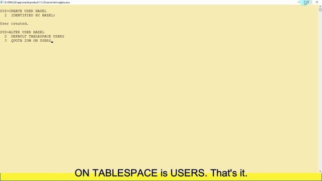 USERS, PRIVILEGES & ROLES IN ORACLE смотреть онлайн