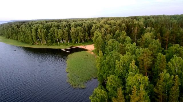 Вечер. Озеро. Карельский перешеек.