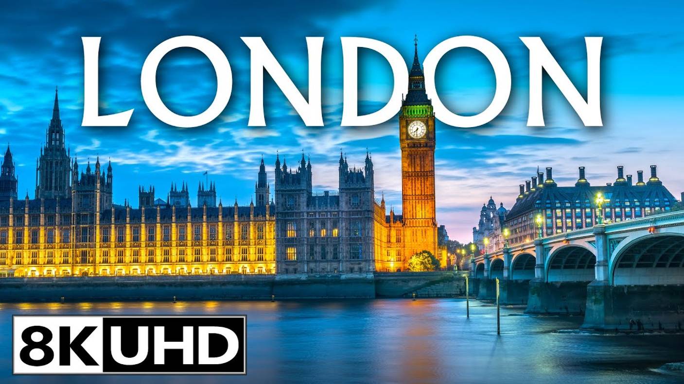 Лондон, Великобритания 8K Видео Ultra HD 240 FPS - Столица Англии