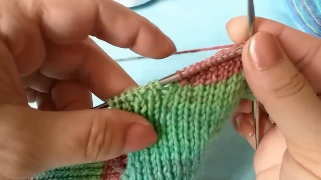 НОСКИ из секционной пряжи.