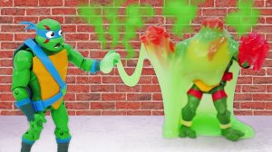 Супер Ниндзя игры - Черепашки Ниндзя против Липкой СЛИЗИ! – Видео игры битвы Ninja Turtles