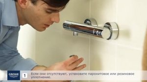 Замена гибкого шланга и ручного душа GROHE