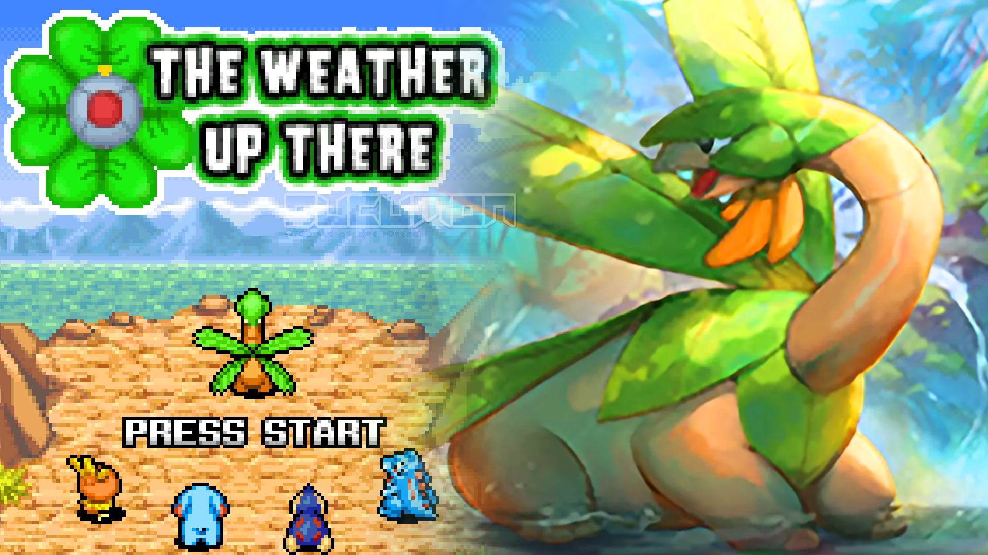 Pokemon Mystery Dungeon The Weather Up There - NDS ROM Взломайте, играйте за Тропиуса, человека, ста