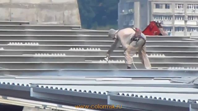 Покраска вокзала в Олимпийском Парке Colormsk ru смотреть онлайн