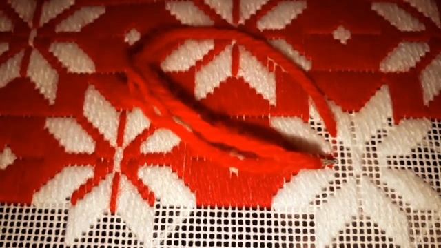 121. Подушка. Барджелло. Норвежские звезды на красном. Моя схема и впечатления #аниныкрестики смотреть онлайн