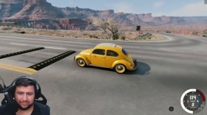 ARABALARI ÇOK HIZLI KAPANDAN GEÇİRDİM // BeamNG.drive // beamng speed bumps