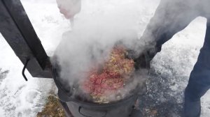 МАКАРОНЫ ПО-ФЛОТСКИ ЛУЧШИЙ РЕЦЕПТ В КАЗАНЕ НА КОСТРЕ