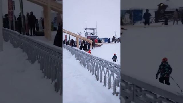Зимние забавы на набережной Камы. смотреть онлайн