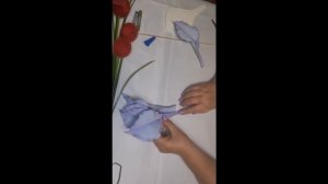 Бесплатный МК Цветы из фома на ветке (из пластика) для декора