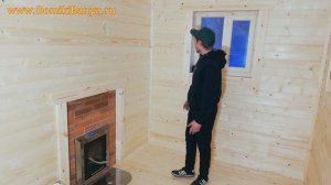 Тёплая Каркасная баня 6х4 под ключ с проливным полом от СК Доминика