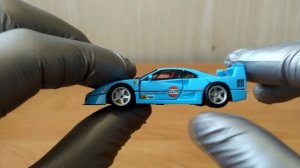 PGM 1:64 Ferrari F40 Gulf (детальный обзор)