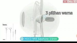 Bukan Kaleng-kaleng !!! HOCO M55 Earphone Murah Kualitas SULTAN (Headset Hore ngak bikin kere)