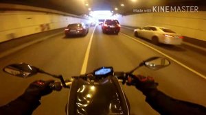 Ямаха МТ-09 / Yamaha MT-09 Прохват до дома с работы , открыл сезон 2018 на новом моте