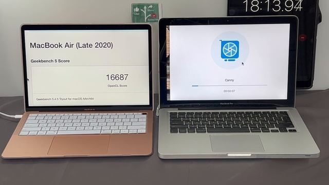 2020 Macbook air 13" m1 vs 2012 Macbook Pro  13" i7 performance Comparison