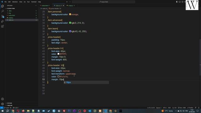 Adaptive Section Pricing Table using HTML CSS смотреть онлайн