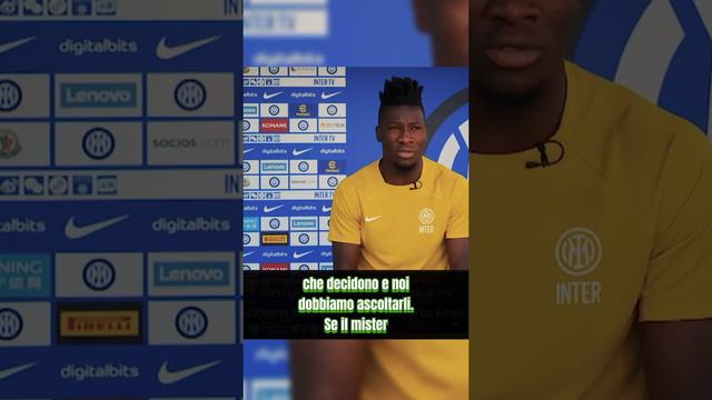 Onana parla della competizione con Handanovic🔥 Chi giocherà secondo voi? #onana #inter #calcio