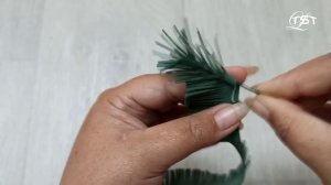 Веточка Ели из фоамирана за 4 минуты . /DIY/