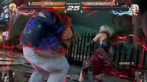 Button Map'd Tekken 7 tournament Winners Quarters Bacon(Bob) vs NQ Darthwobbuffet(Lidia)