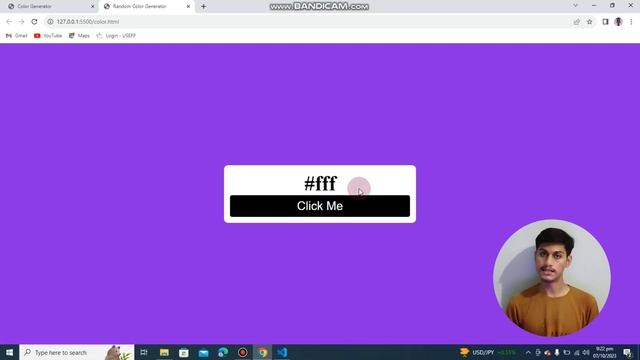 How to make a Random Color Generator using Html, Css and JavaScript | JavaScript Project |