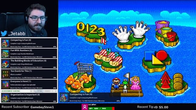 Retro Achievements: Mario's Early Years: Fun with Numbers смотреть онлайн