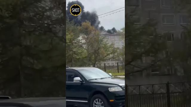 Пожар в городе Магадан.