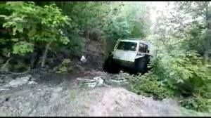 Испытание гидромотора ГВЗ. 01. 630 М на болотоходе