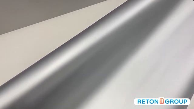 Виниловая плёнка матовая серебро Reton Group / винил на авто / самоклеющаяся пленка для мебели