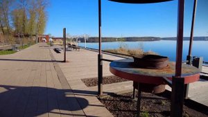 Солнечногорск. Озеро Сенеж.10 мая 2021г. 6 часов утра.