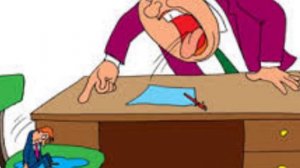 Начальник ругает подчинённого