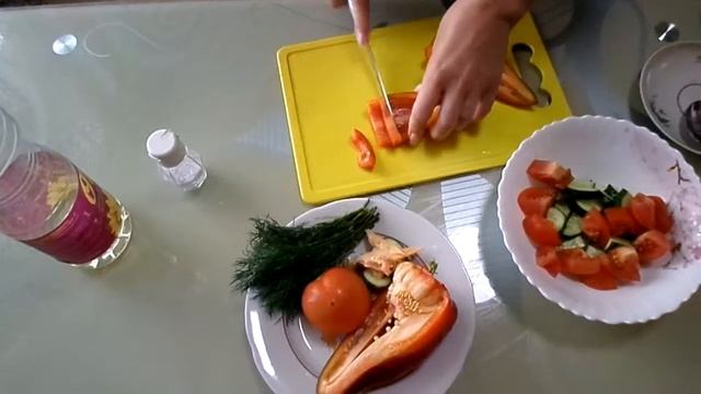 Салат Летний, Витаминный! Быстро и Полезно! Летние Овощи!