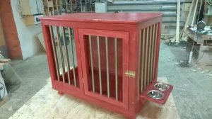 Клетка для собаки в квартиру с Мисками. Вольер в квартиру для собак