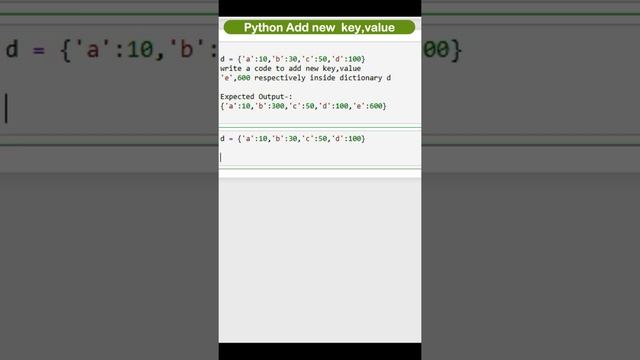 python add key, value in dictionary | dictionary to  add new key and value |python programming