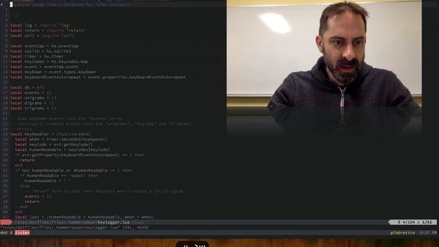 Vim screencast #68: Keylogging смотреть онлайн