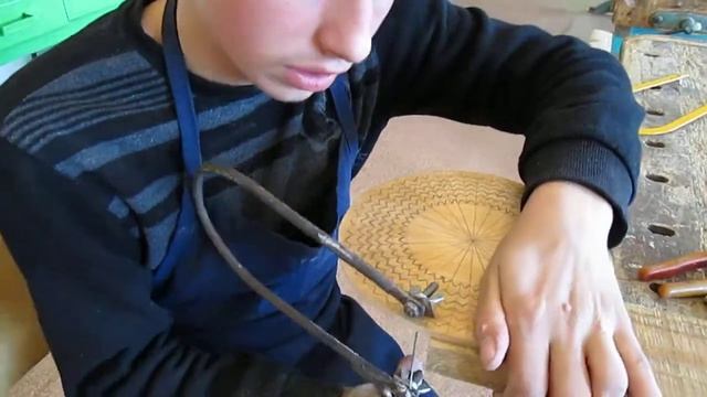 6 пиление 1 круга Поэтапное изготовление декоративной тарелки лобзиком смотреть онлайн