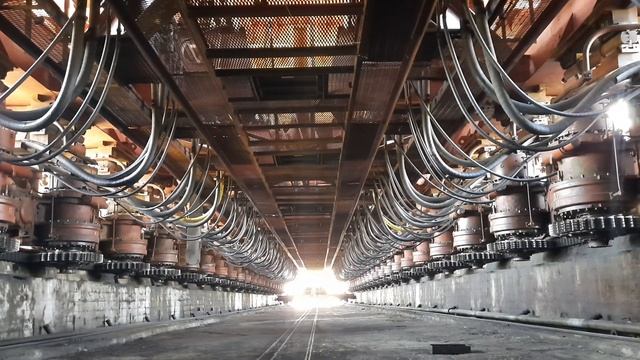 #6 Судоподъёмник Красноярской ГЭС, под судовозной камерой, запуск, ЗВУК! Слушать в наушниках! смотреть онлайн