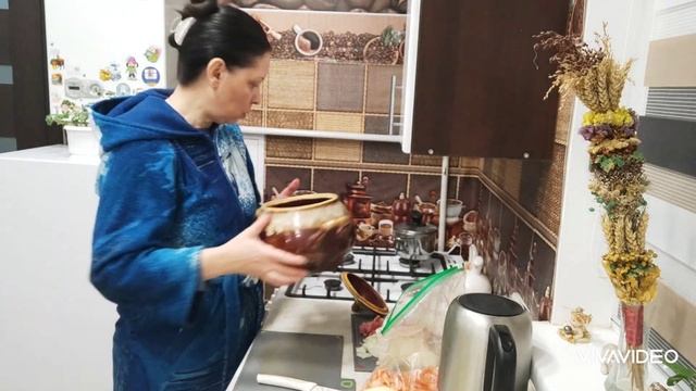 Еду на рынок,обзор покупок.Ужин в горшочке .