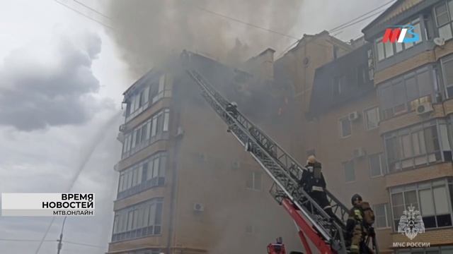 В Волгограде в пострадавшем от пожара доме в ЖК «Бейкер Стрит» установили временную крышу