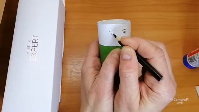 Солдат-пехотинец из простой втулки /23 февраля /поделка из бросовых материалов!