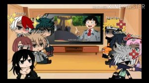 BNHA and Naruto react to Naruto vs Deku rap battle Türkçe Naruto Tepki Video