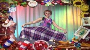 Шьем сарафан без выкройки из войлока и текстиля. Мастер класс