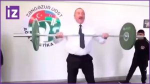 Президент Азербайджана - тяжелый атлет? Ильхам Алиев поднимает штангу / Известия