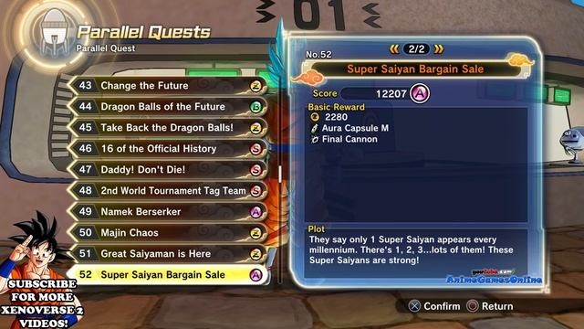 Dragon Ball Xenoverse 2 All 100 Parallel Quests ULTIMATE FINISH Win Conditions, Skill/Item Rewards смотреть онлайн
