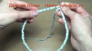 Итальянский способ набора петель и полая резинка по кругу - вязание спицами