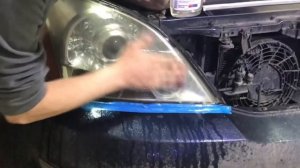 Lexus GX470 полировка фар и замена лампочек. #машинадлядуши #ксенон38