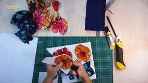 Открытка из Лоскутков Ткани своими руками / Рукоделочки